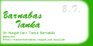 barnabas tanka business card
