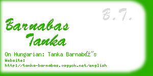 barnabas tanka business card